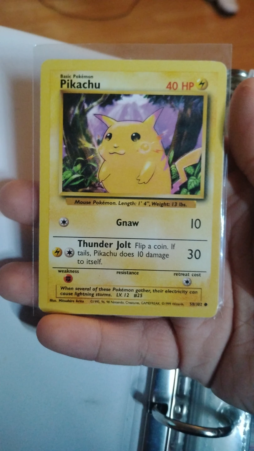 Pokemon Pikachu Base Set Card - photo 2