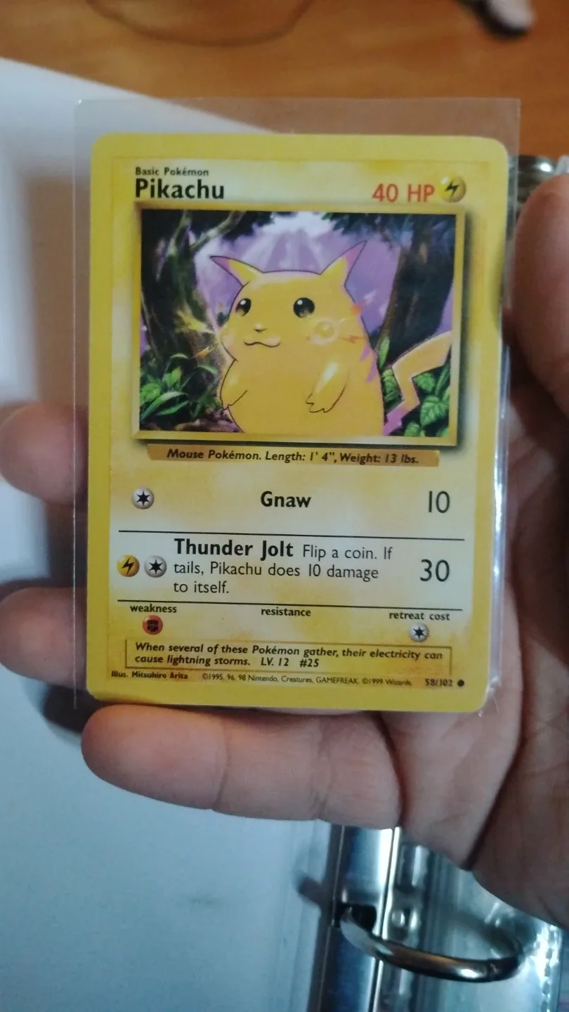 Pokemon Pikachu Base Set Card - photo 2