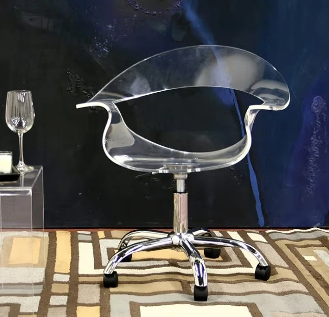 Clear Acrylic Swivel Office Chair - photo 2