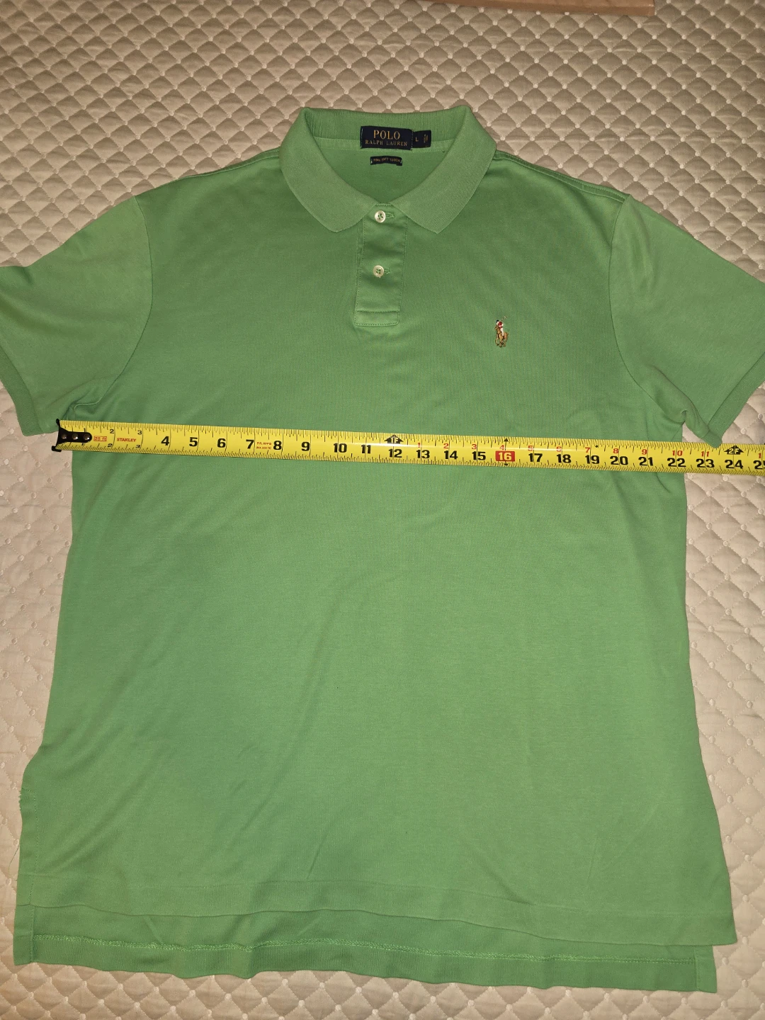 Lg - Ralph Lauren Men's Green Polo Shirt (CLEAN) - photo 4