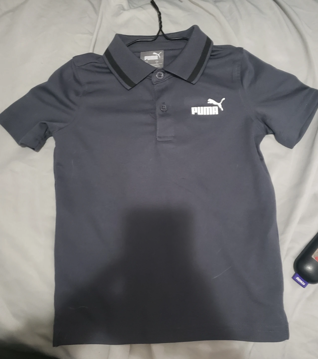 Puma Boys' Short Sleeve Polo Shirt Size 4 - Navy - photo 2