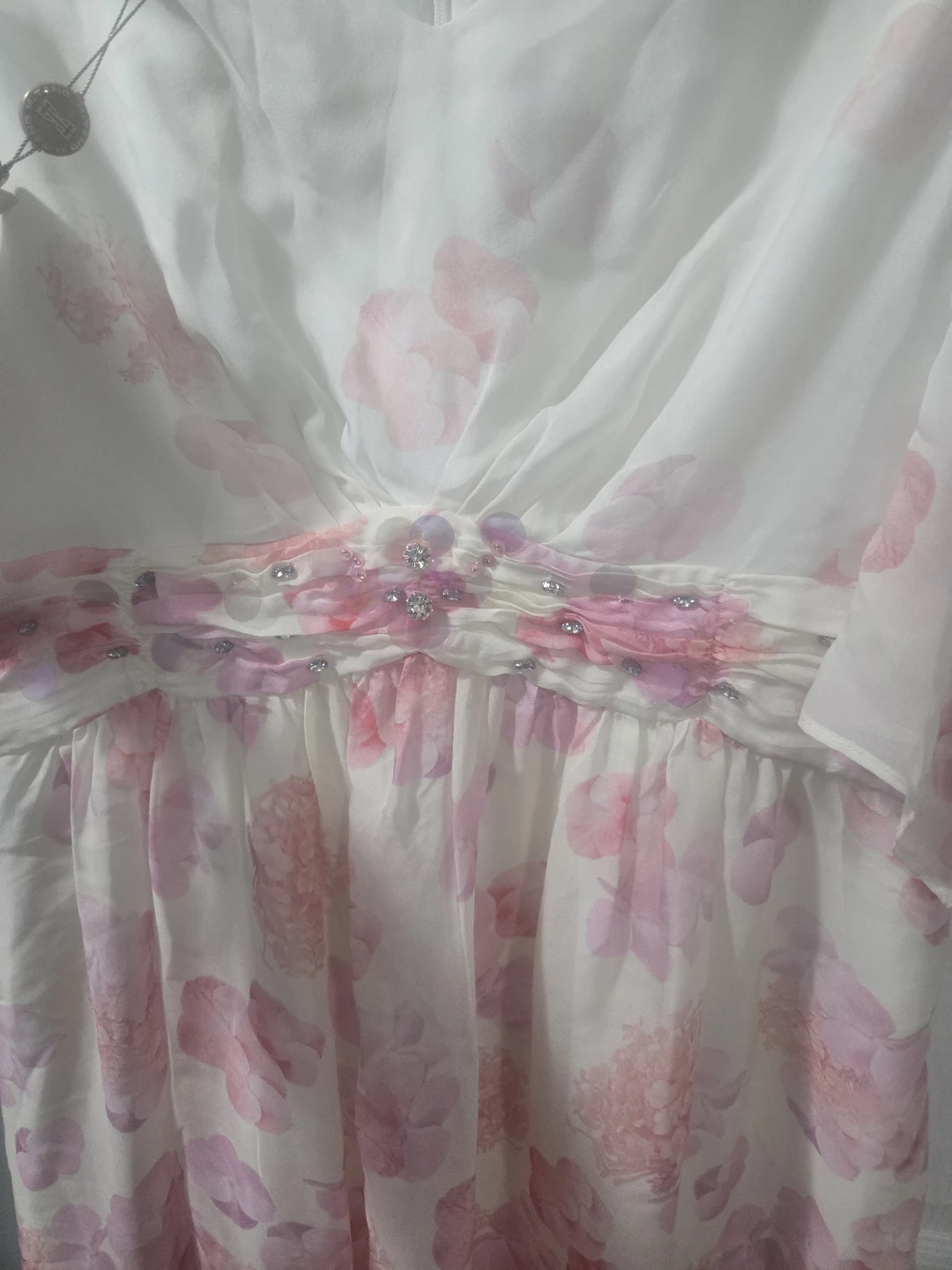 M.TENG Floral mulberry silk Dress Size small - photo 2