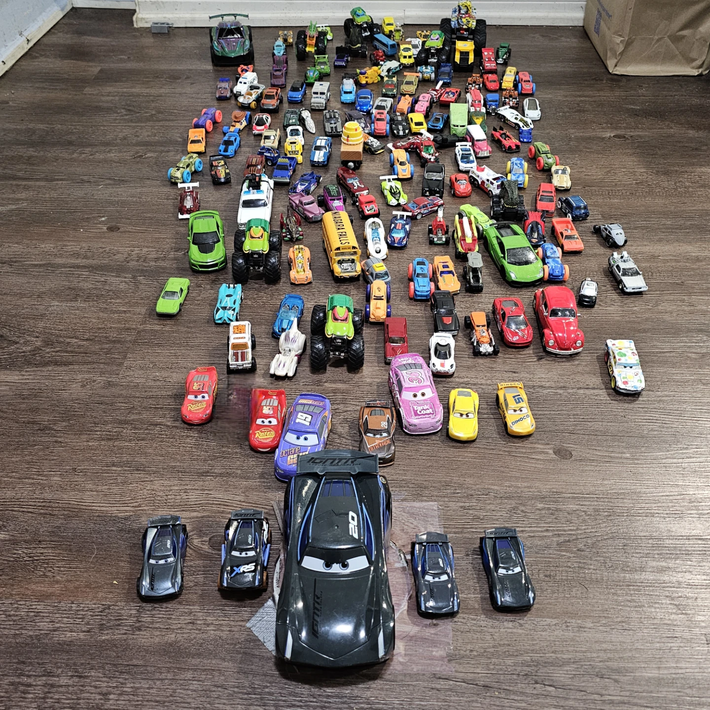 Mega Toy Car Lot - 120+ Cars incl. Disney Pixar, Hot Wheels