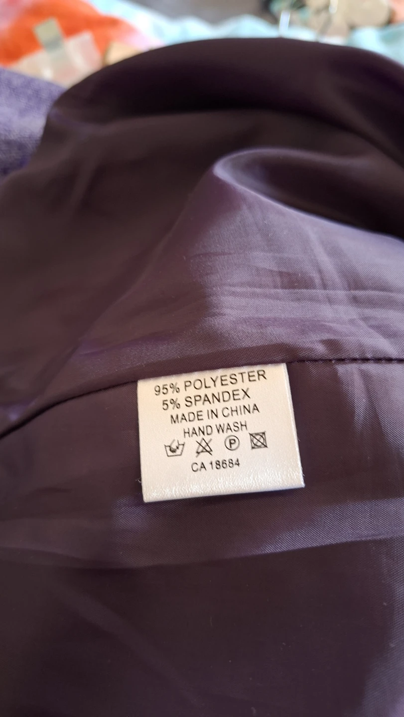 Purple Embroidered A-Line Skirt - photo 3