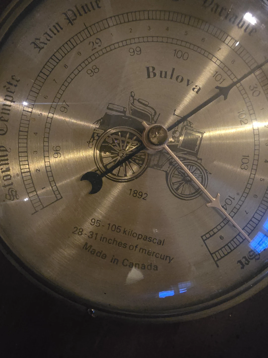 Bulova Wooden Clock and Barometer Set - photo 2