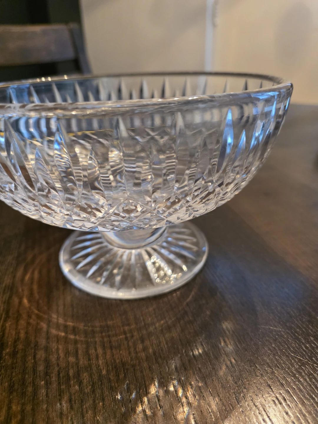 Vintage Cut Crystal pedestal Bowl - photo 2