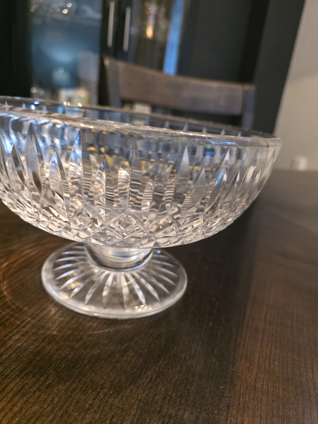 Vintage Cut Crystal pedestal Bowl - photo 3