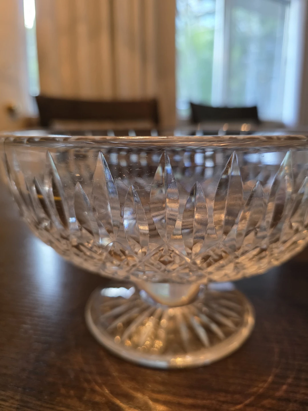 Vintage Cut Crystal pedestal Bowl - photo 4