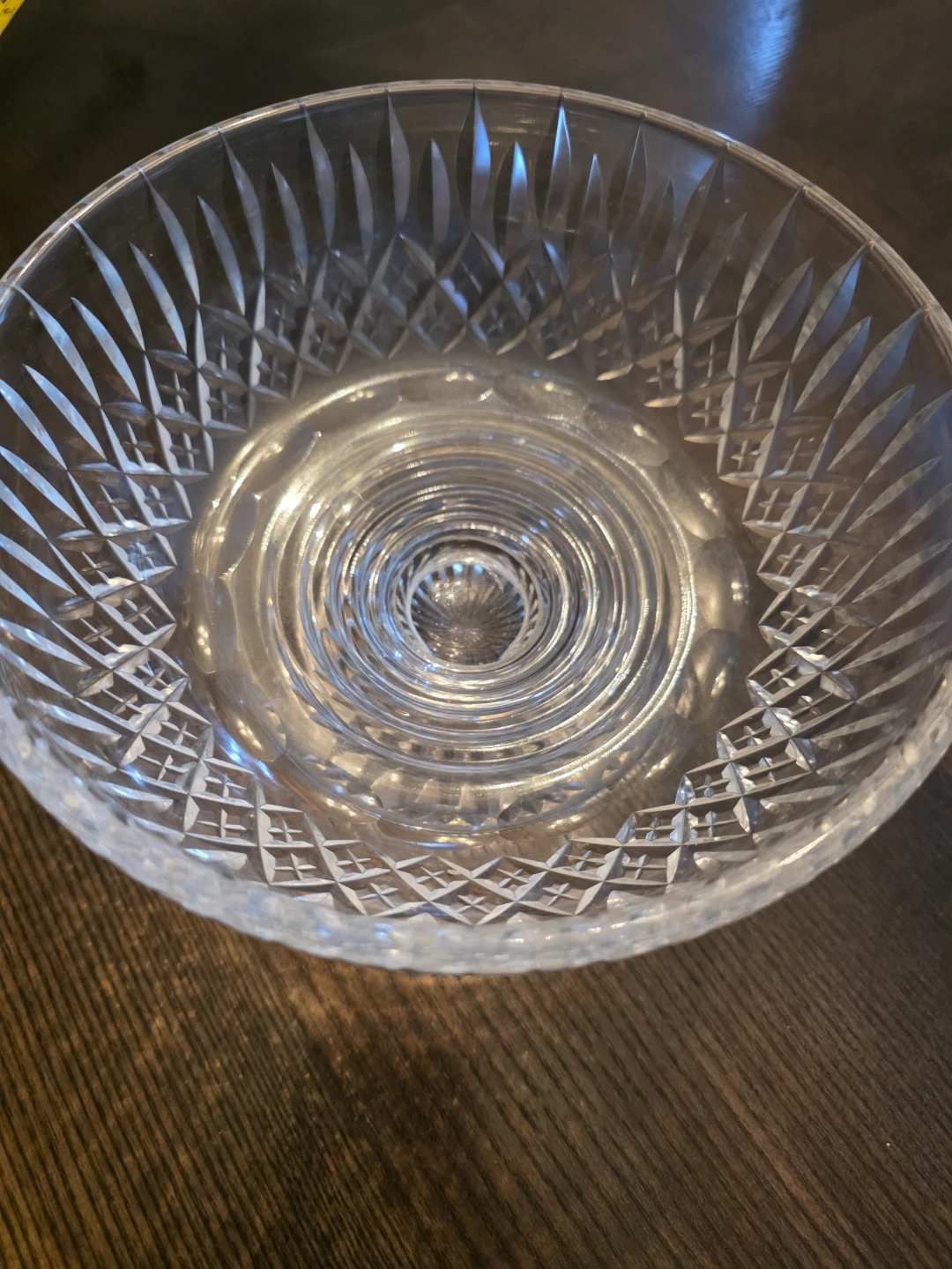 Vintage Cut Crystal pedestal Bowl - photo 5