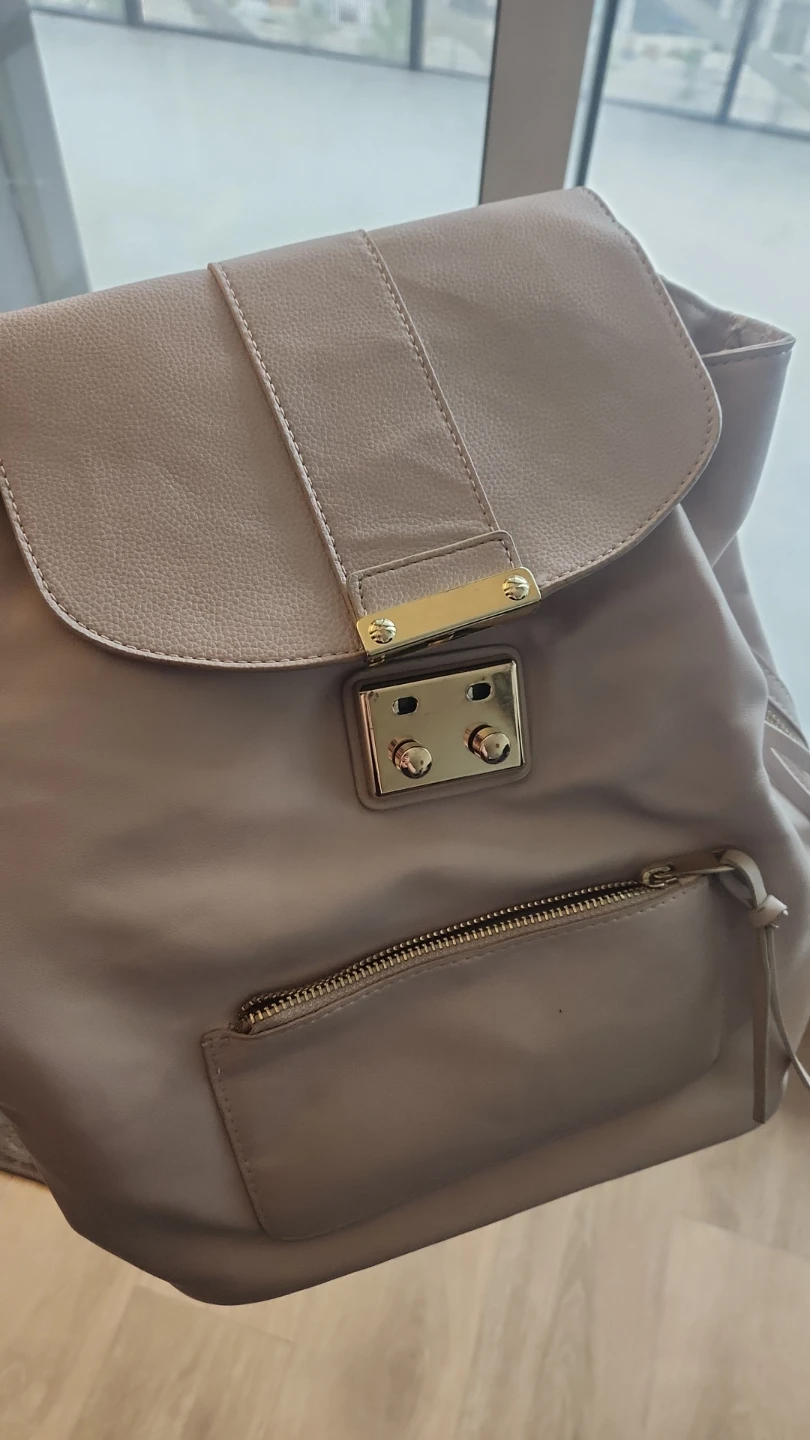 Indigo Vegan Leather Backpack in Blush colour - photo 3