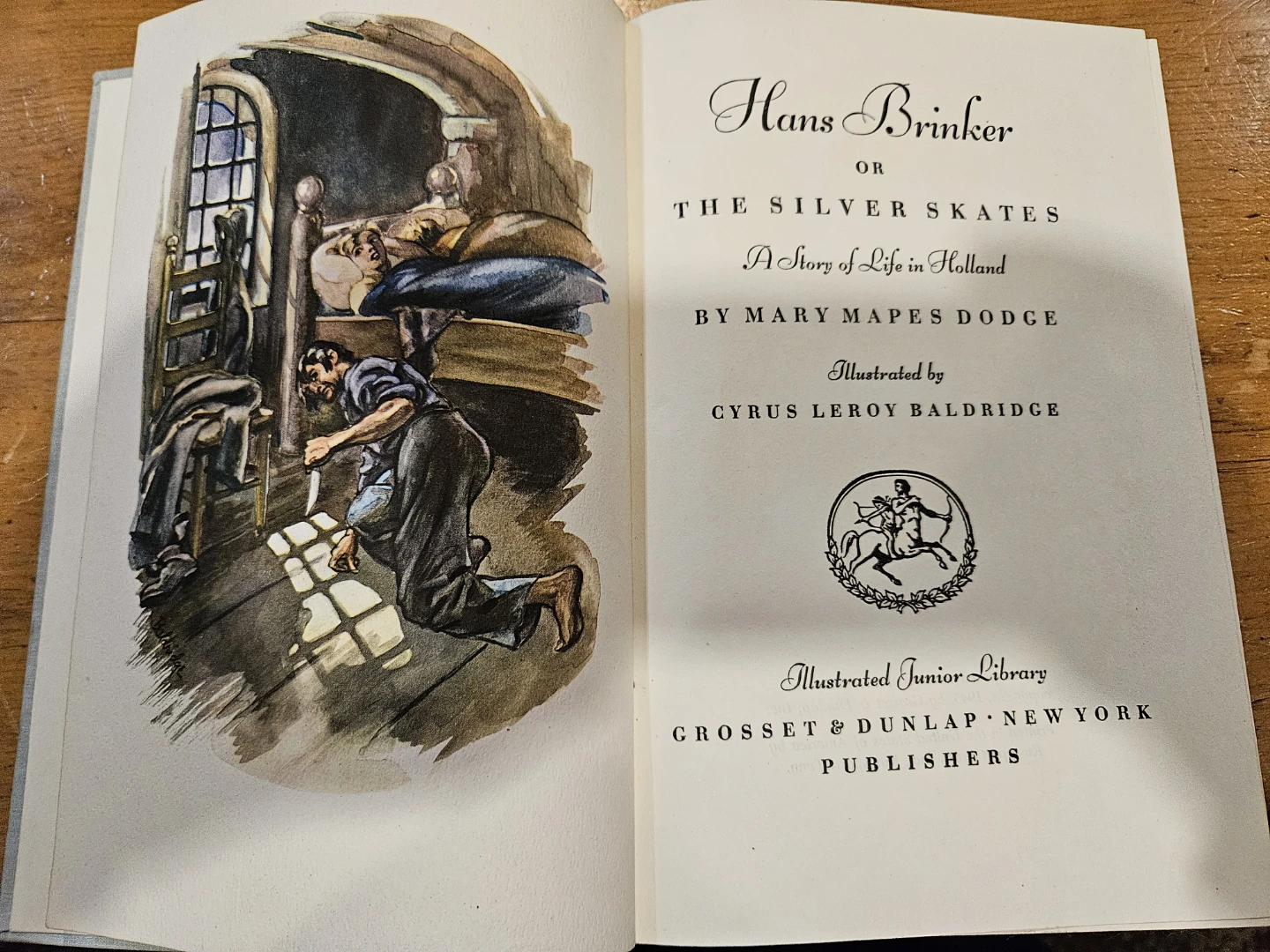 1945 Hans Brinker or The Silver Skates Book