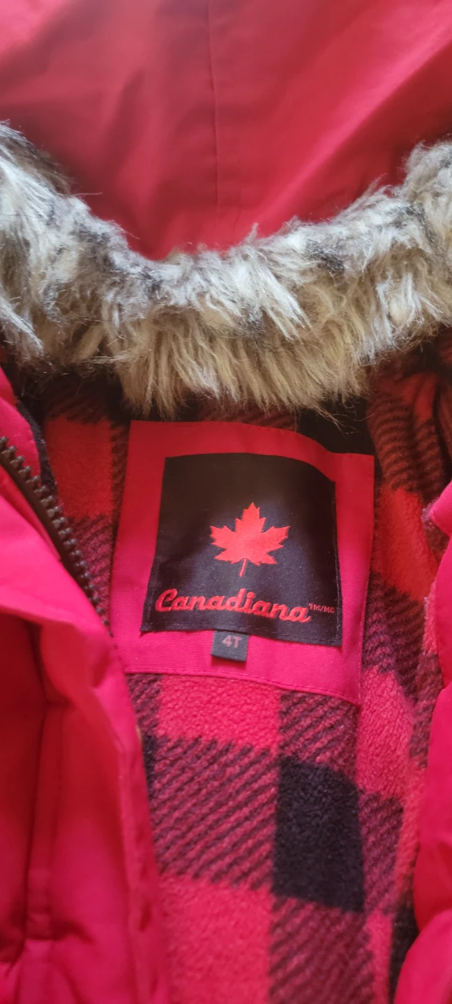 Canadiana Red Winter Jacket - Size 4T - photo 3