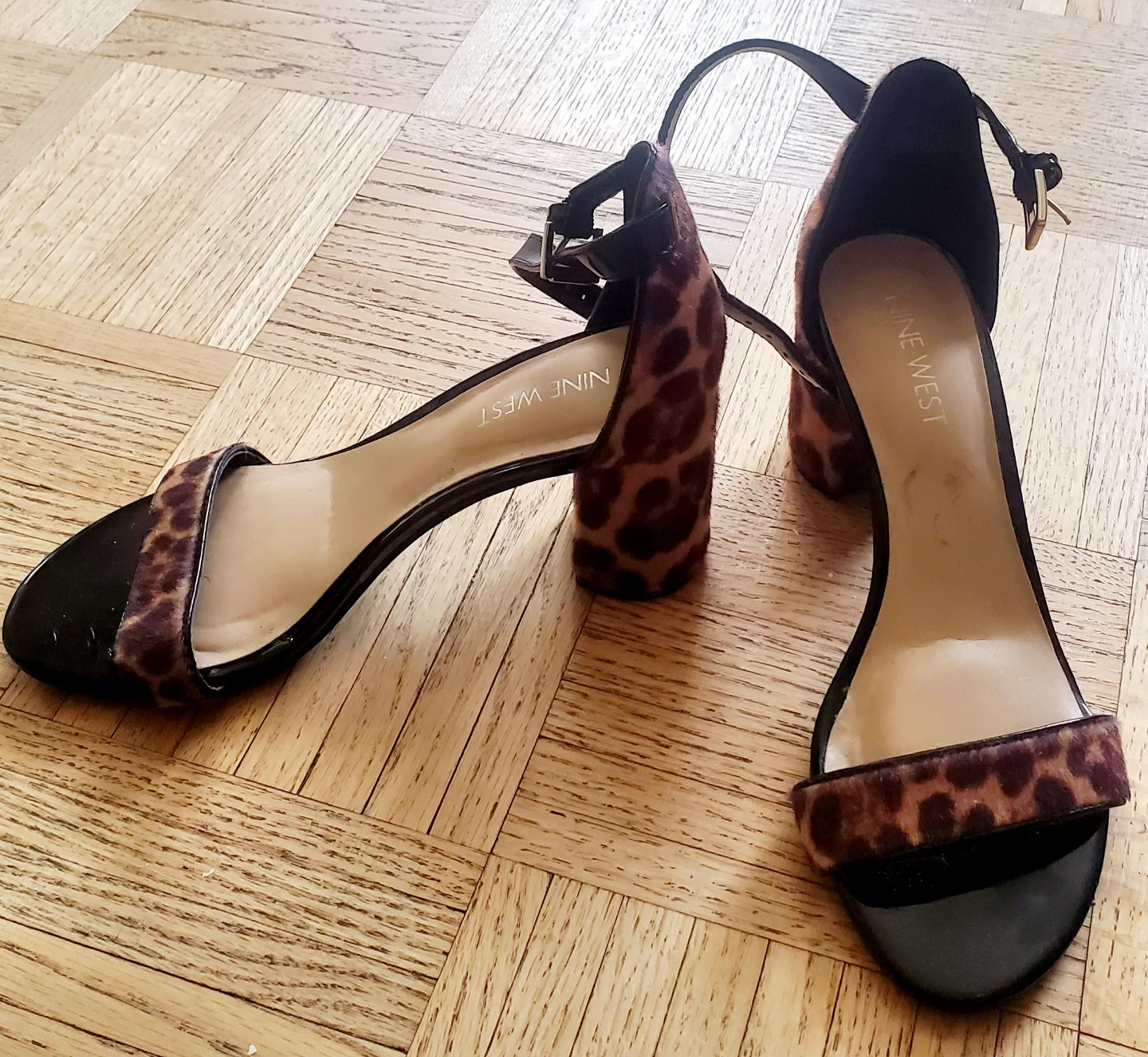 Nine West Leopard Print Block Heel Sandals - photo 2