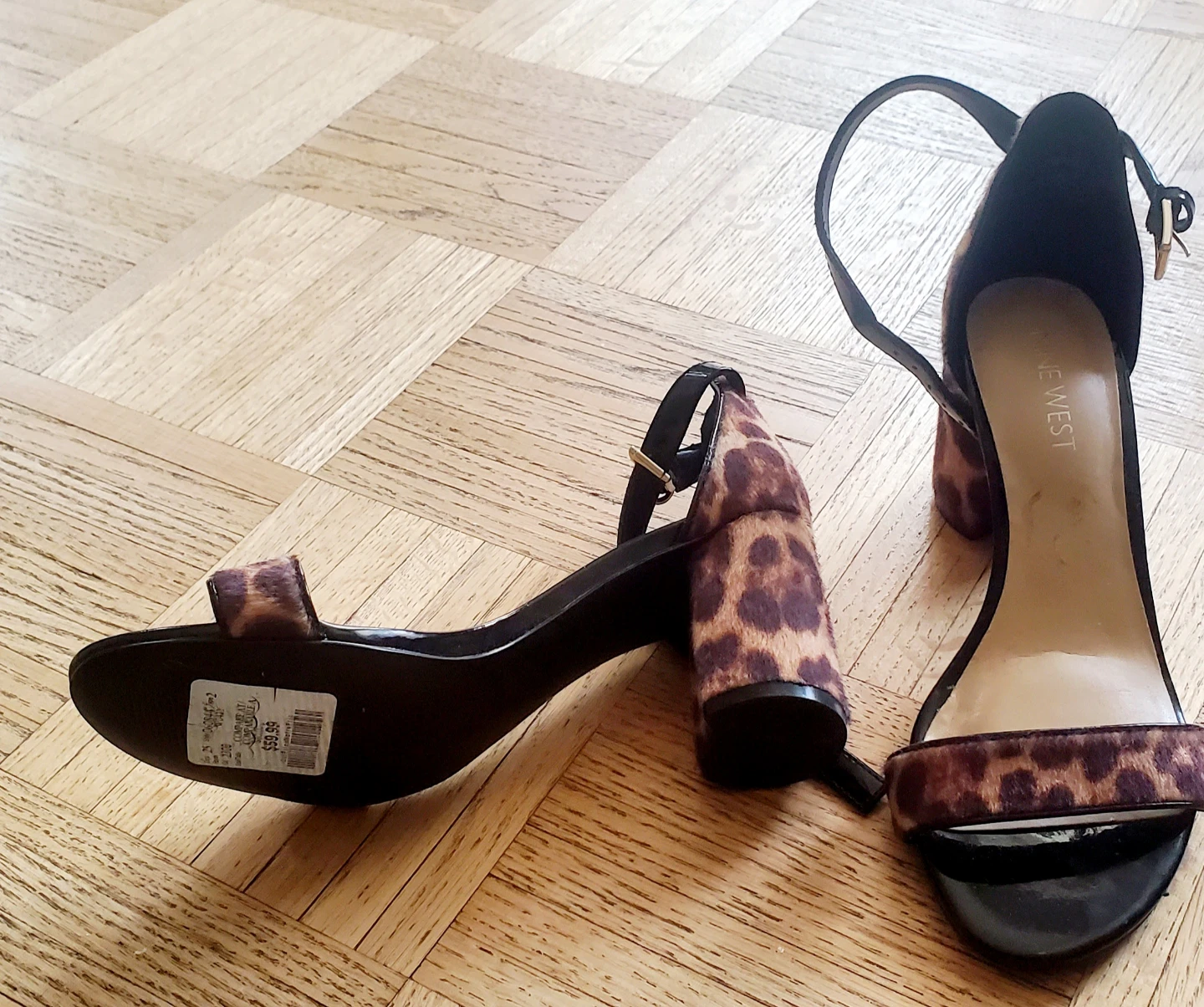 Nine West Leopard Print Block Heel Sandals - photo 4