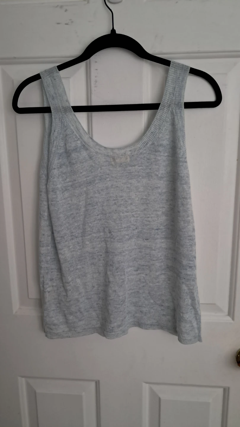 Naïf Light Blue Knit Tank Top - photo 2