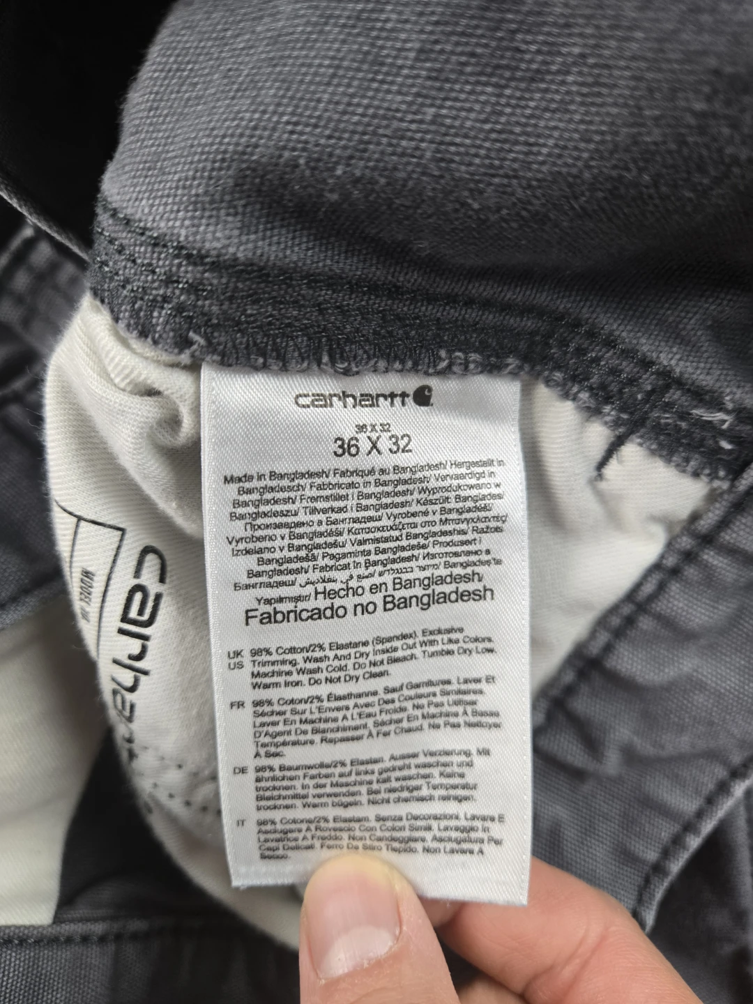 Carhartt mens pants 36x32 grey - photo 3
