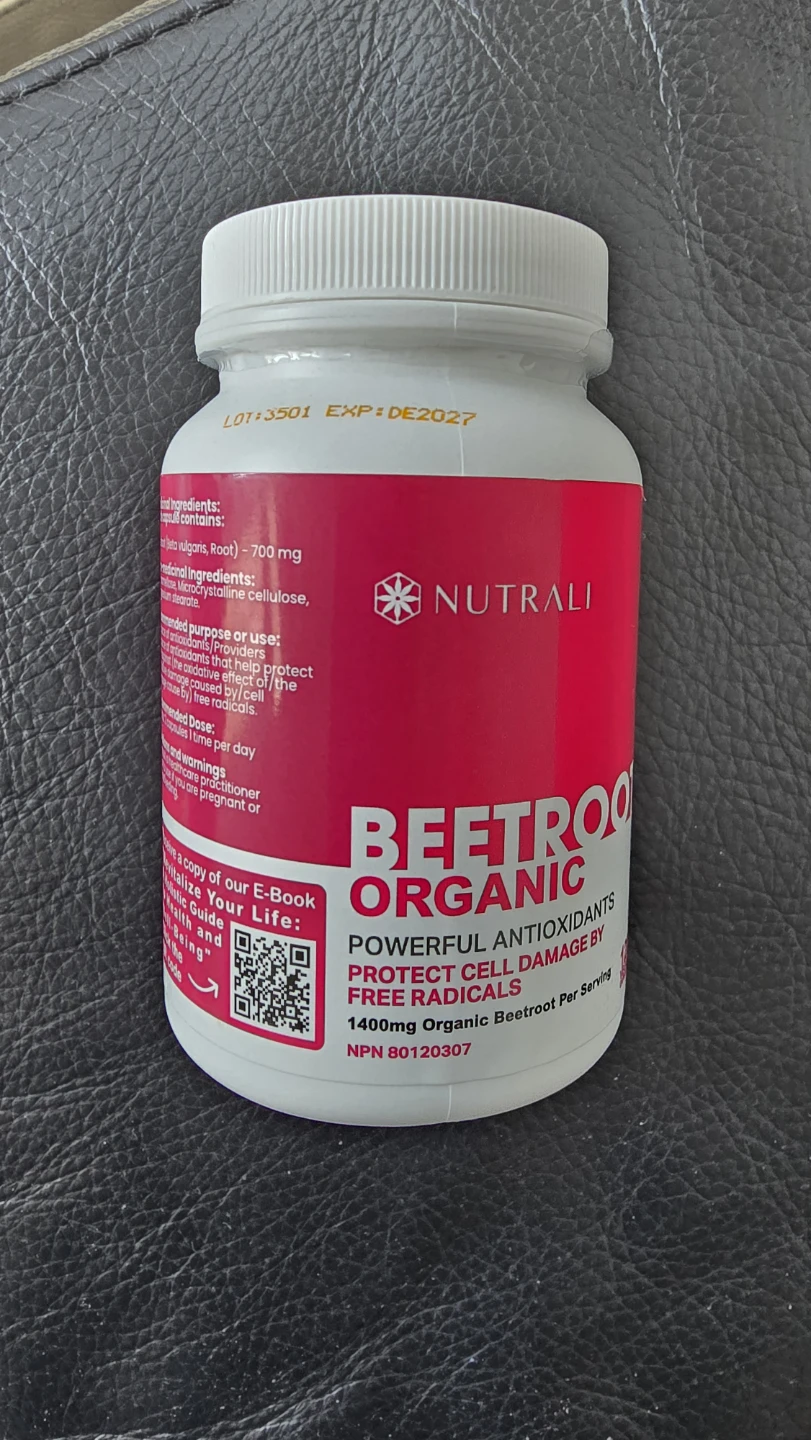 Nutrali Organic Beetroot - 1400mg