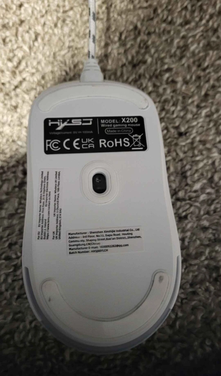 HYZSJ X200 White Gaming Mouse - photo 2