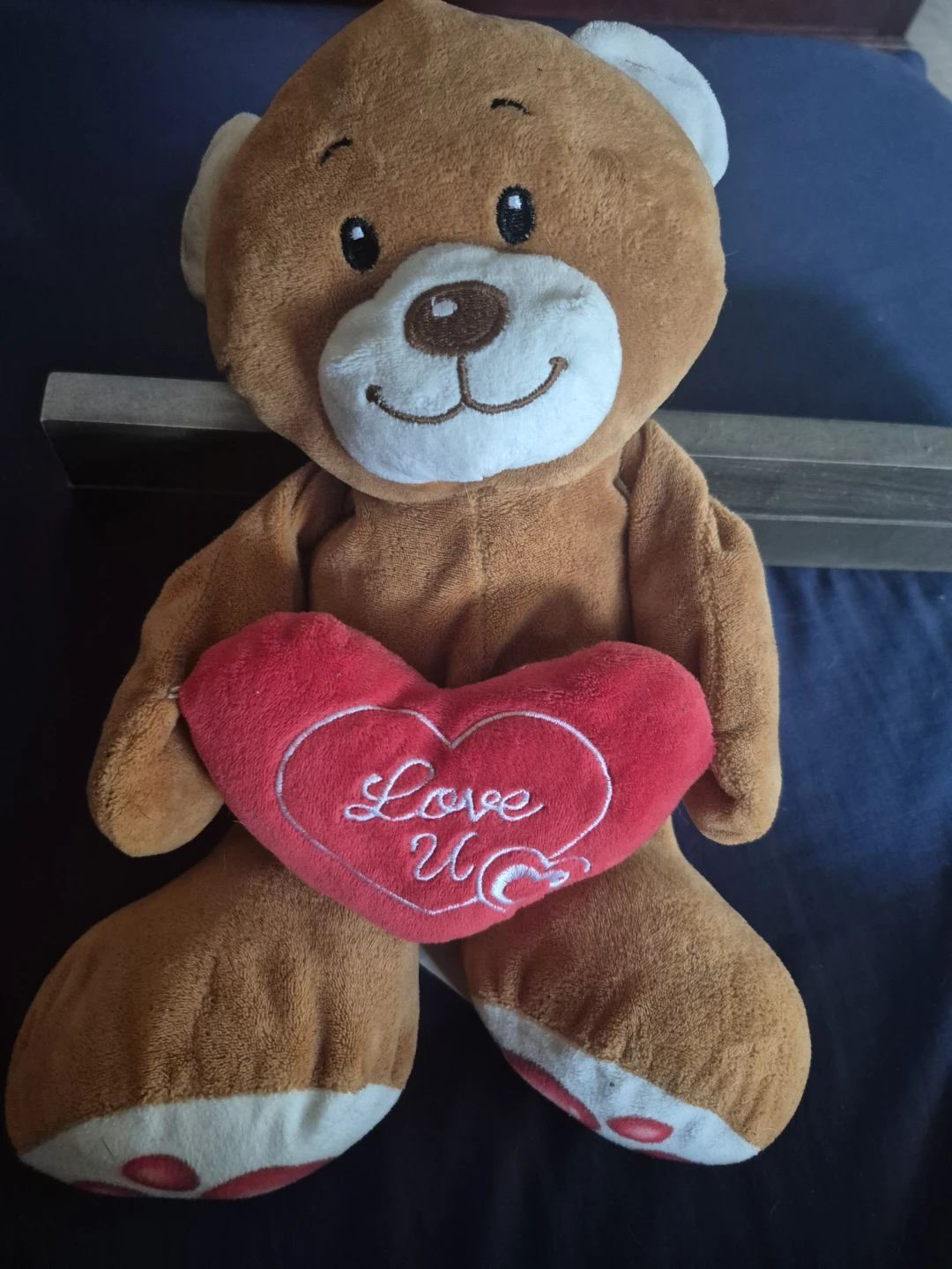 Plush stuffed animals - dog, teddy bear, pumpkin - photo 2