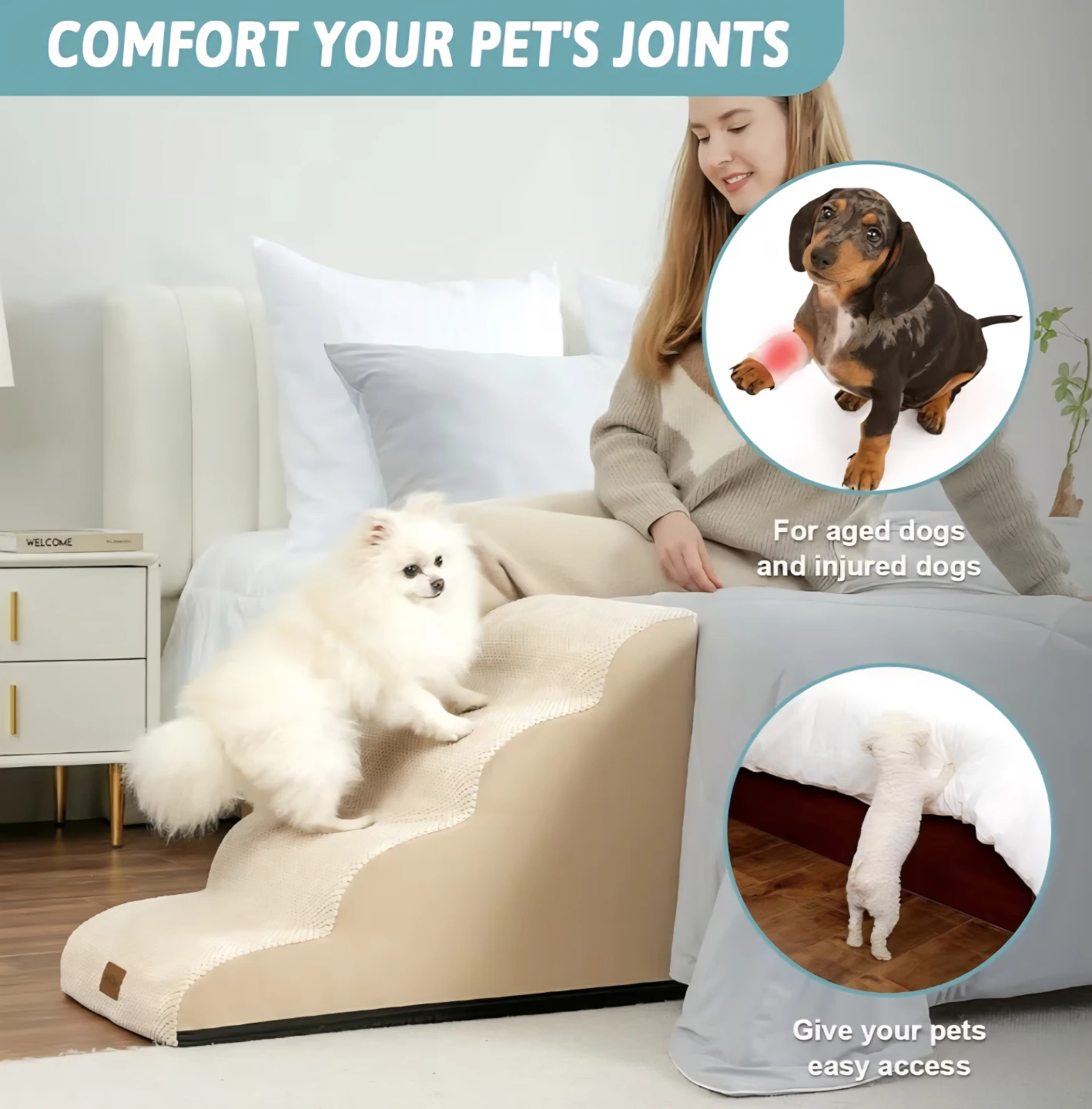 COZY KISS Pet Steps Stairs for Dog and Cat - photo 2