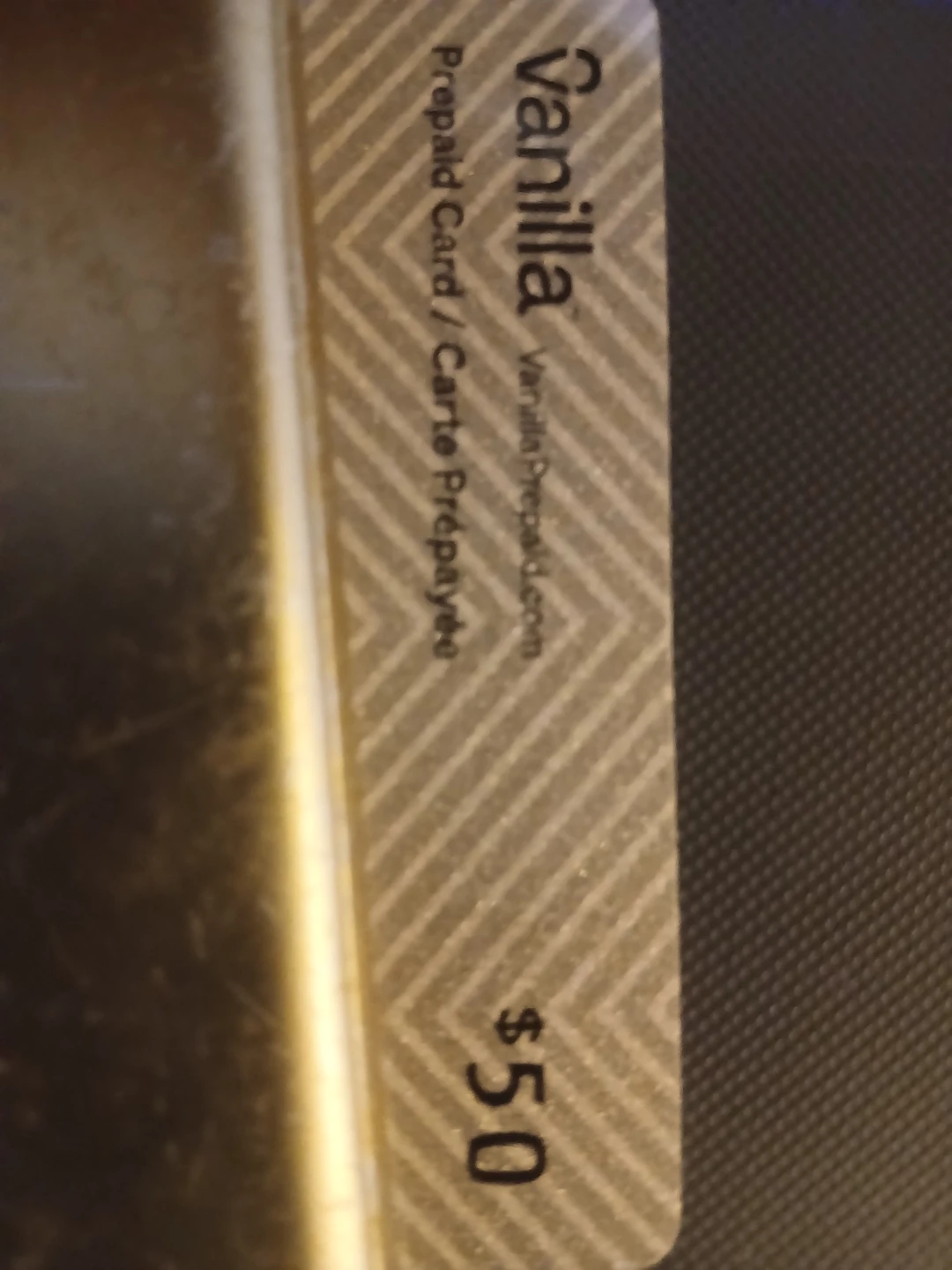 $50 Vanilla Prepaid Card