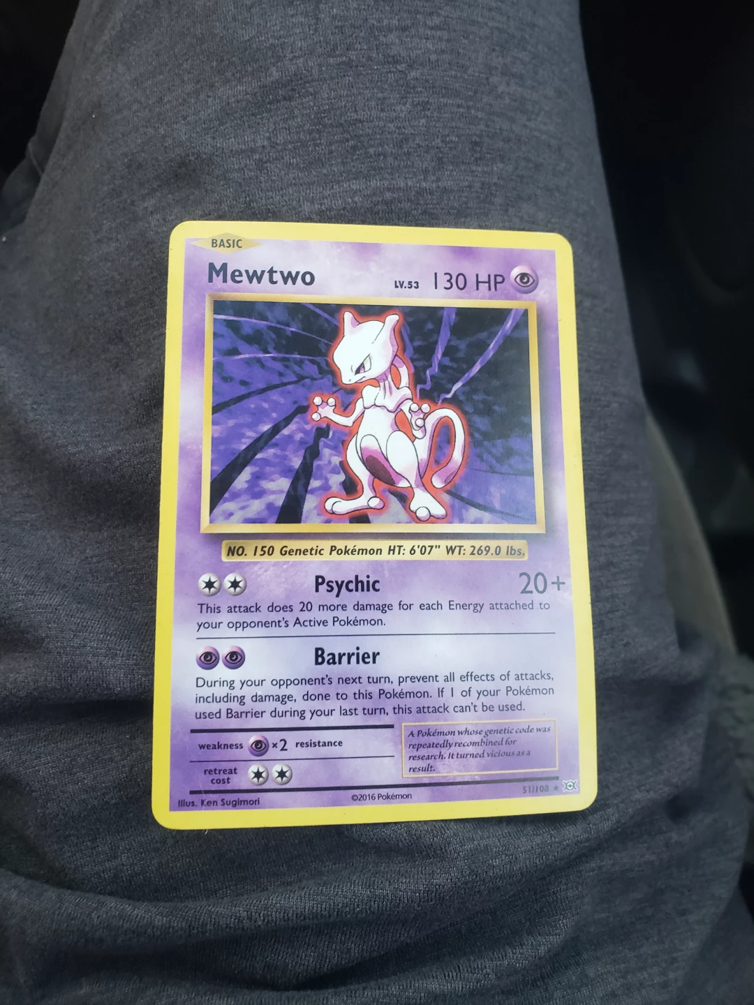 Pokemon Mewtwo LV. 53 Trading Card