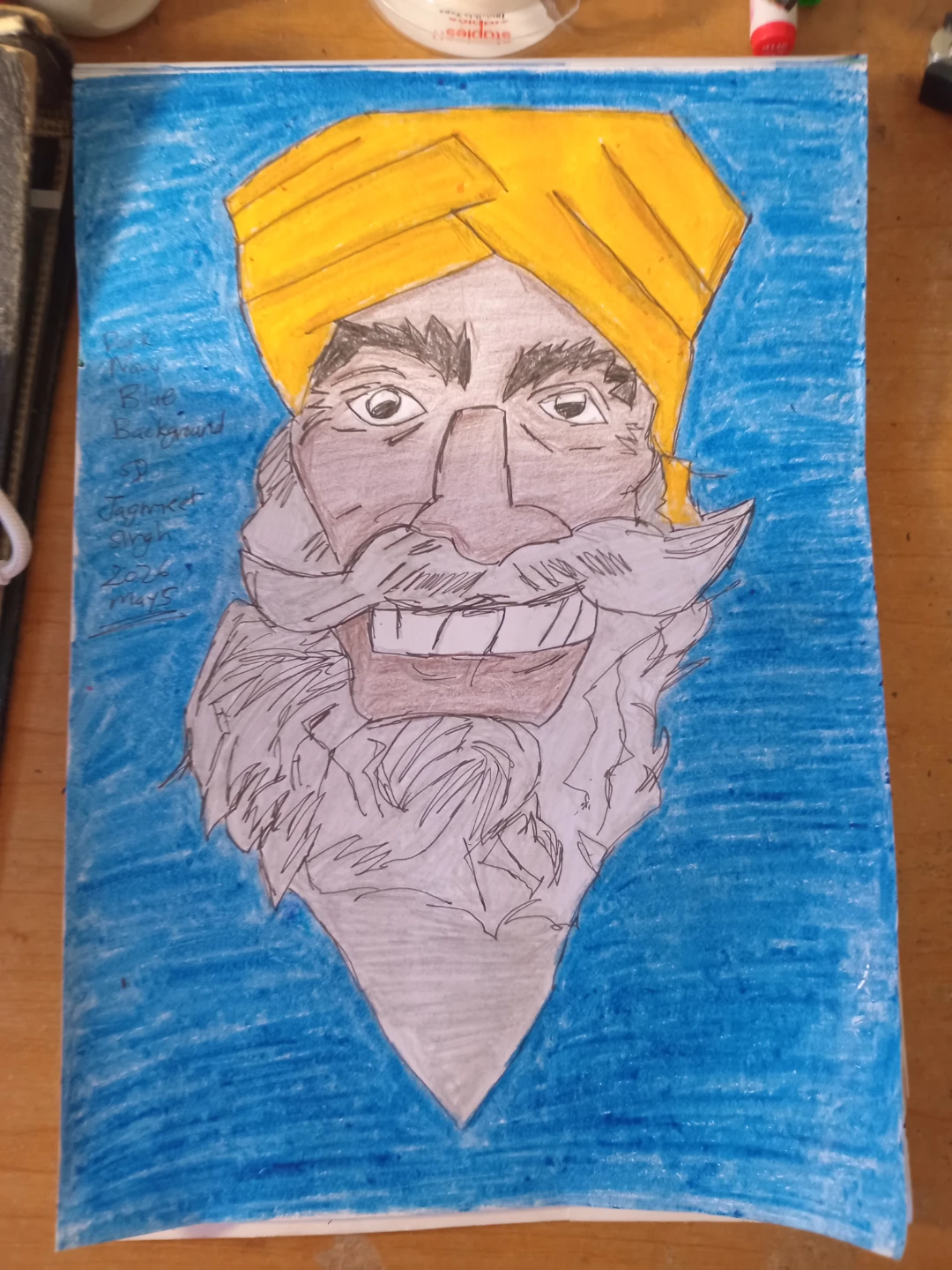JAGMEET SINGH BLUE BACKGROUND by Custom Artist Sherwin - photo 2