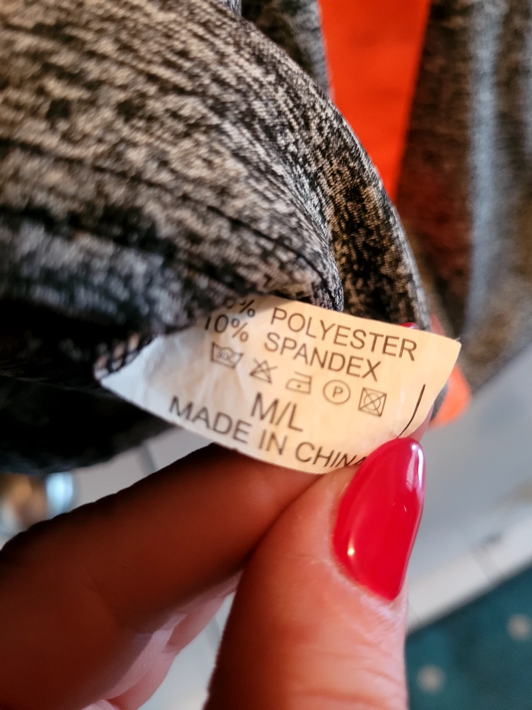 Activewear Zip-Up Hoodie with Orange Accents - photo 3