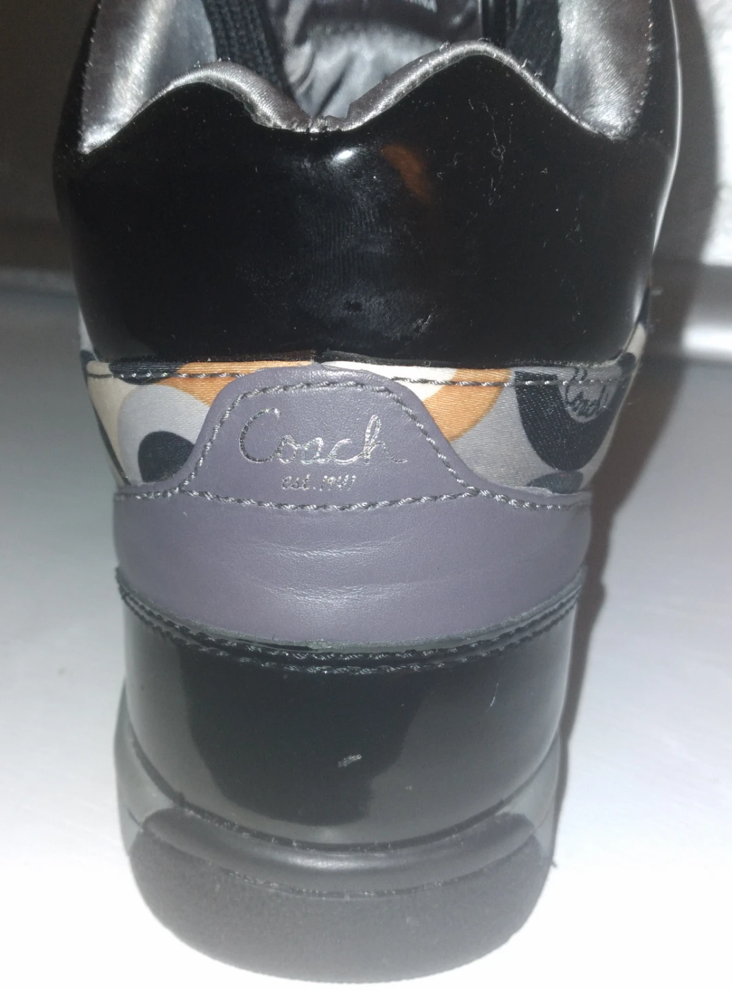 Coach Signature Pattern High Top Sneakers - photo 4