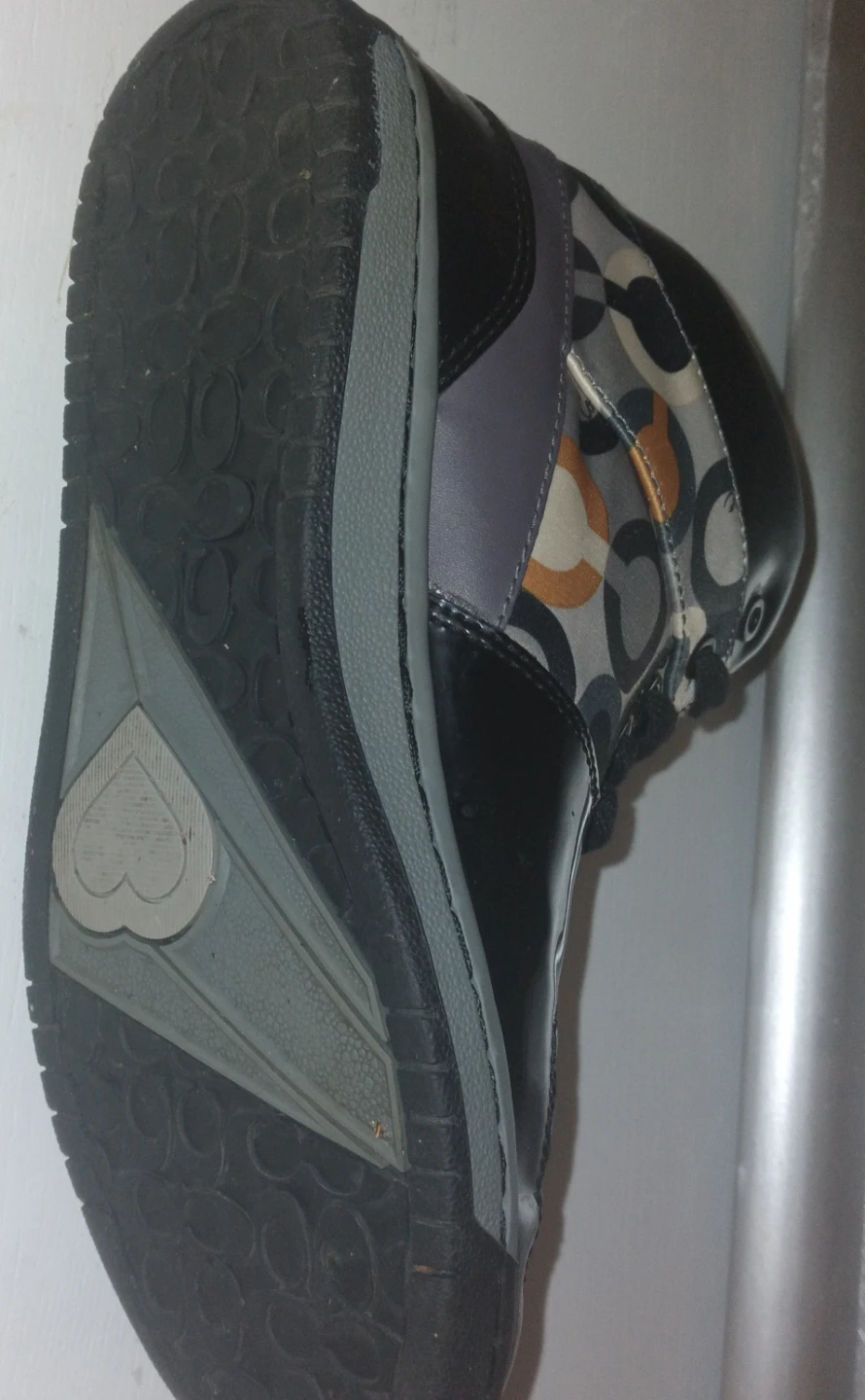 Coach Signature Pattern High Top Sneakers - photo 5