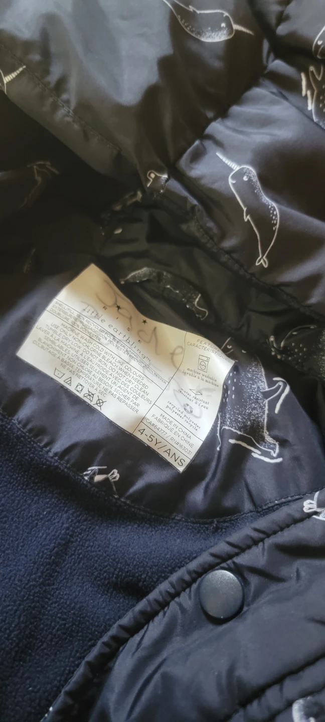 Little Earthlings Puffer Jacket 4-5 Years - photo 2