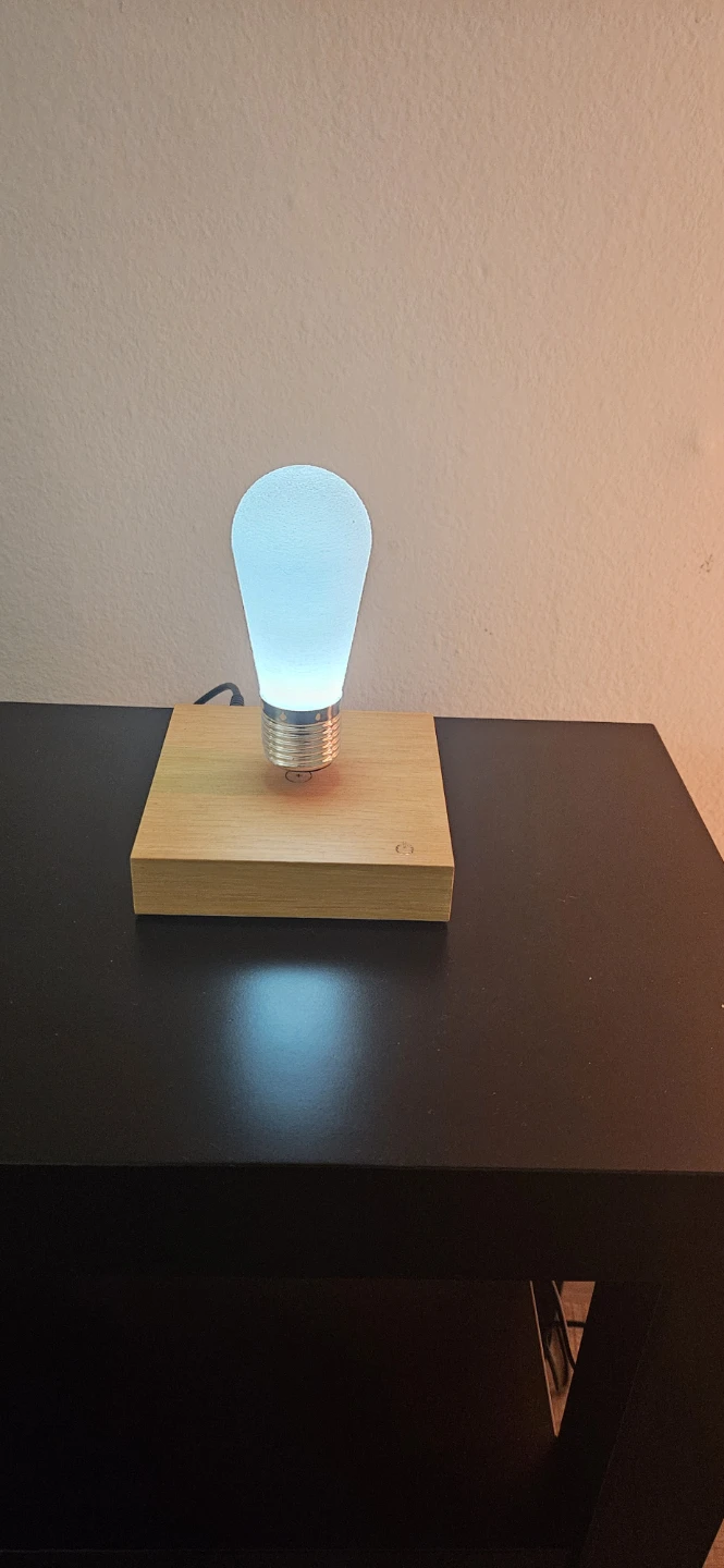Levitating Light Bulb and rgb lamp