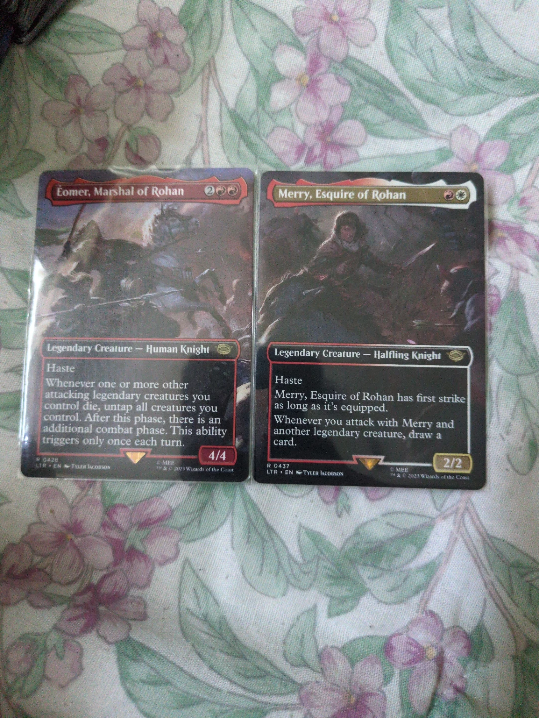 Magic The Gathering Cards: Eomer & Merry, Esquires of Rohan