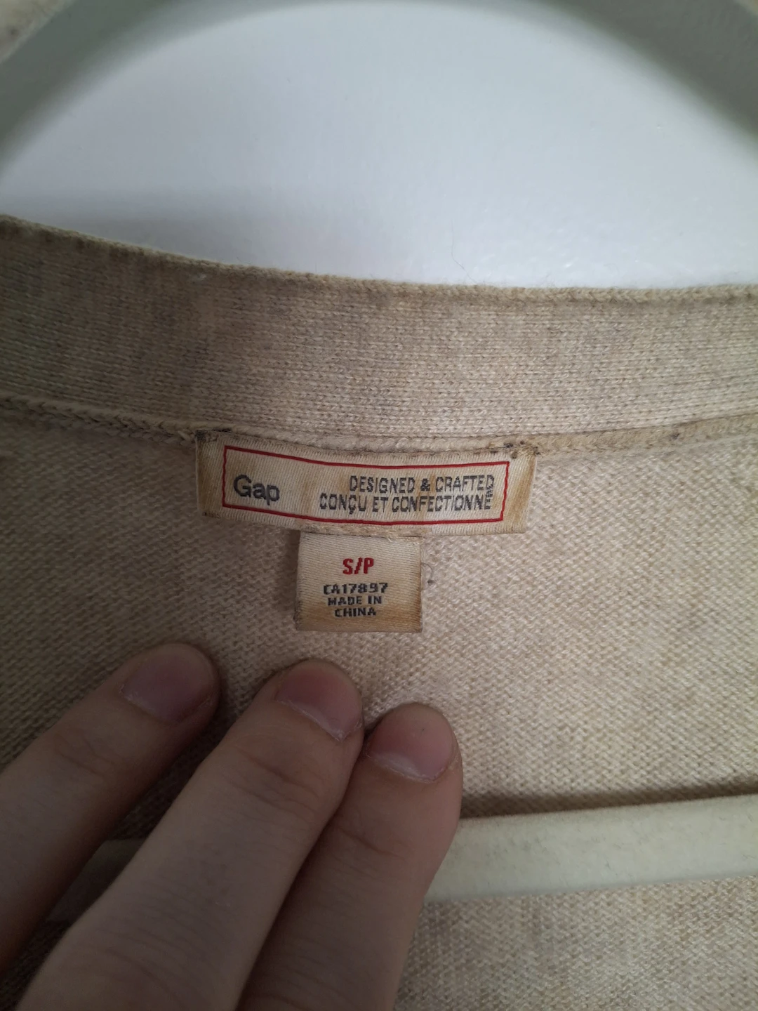 Gap Beige Cardigan Sweater S/P - photo 3