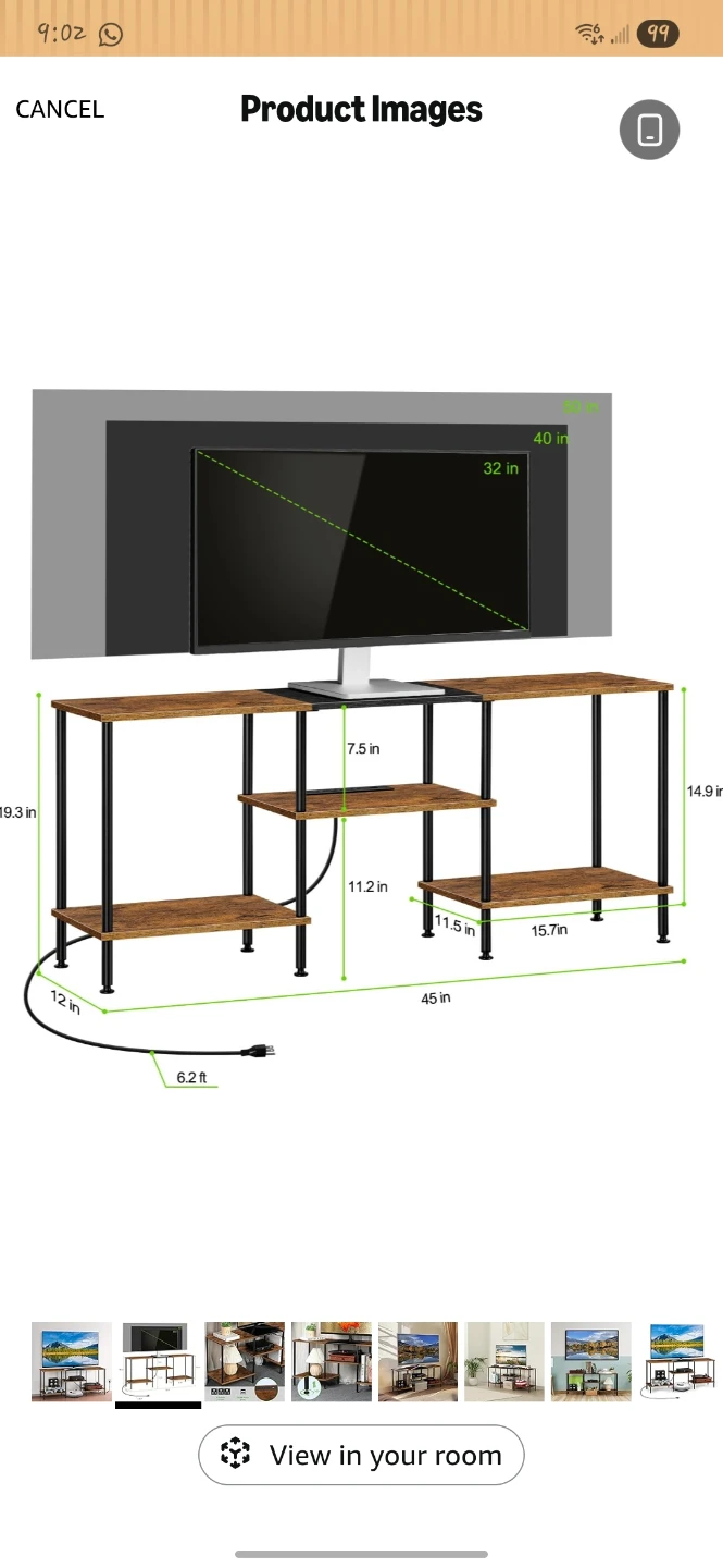 Rustic Brown TV Stand
