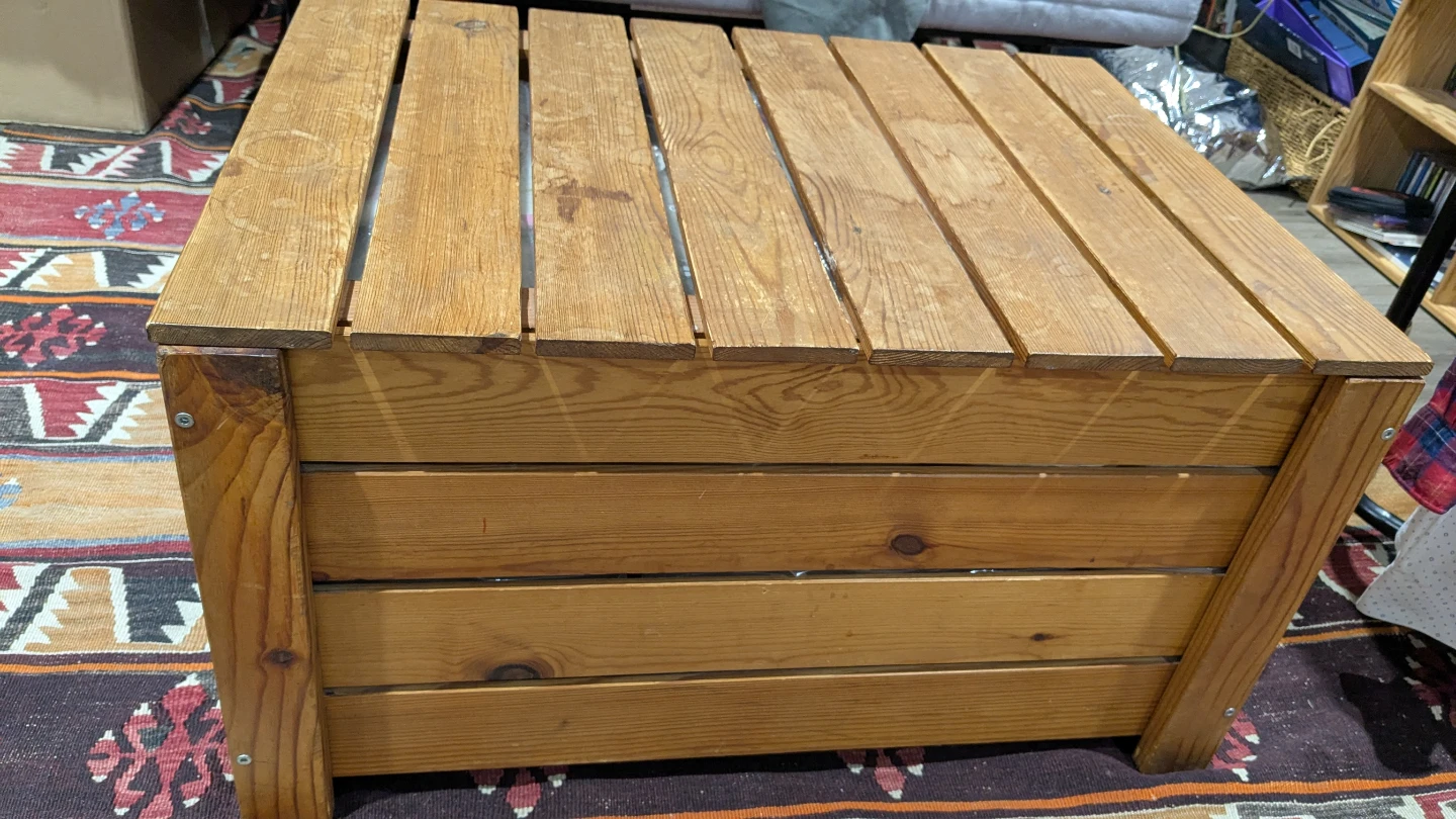 Wooden Storage Ottoman / Coffee Table - photo 2