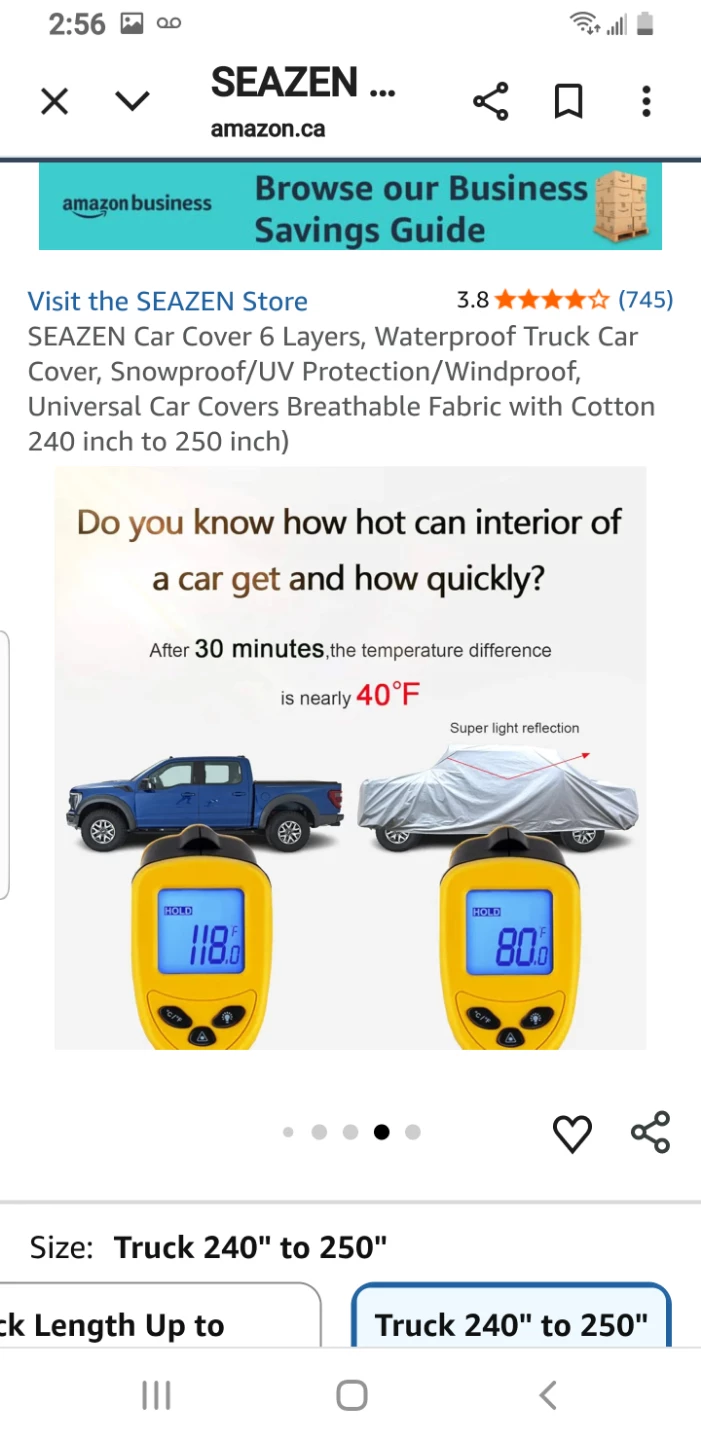 SEAZEN 6-Layer Universal Truck Car Cover (240"-250") - photo 4