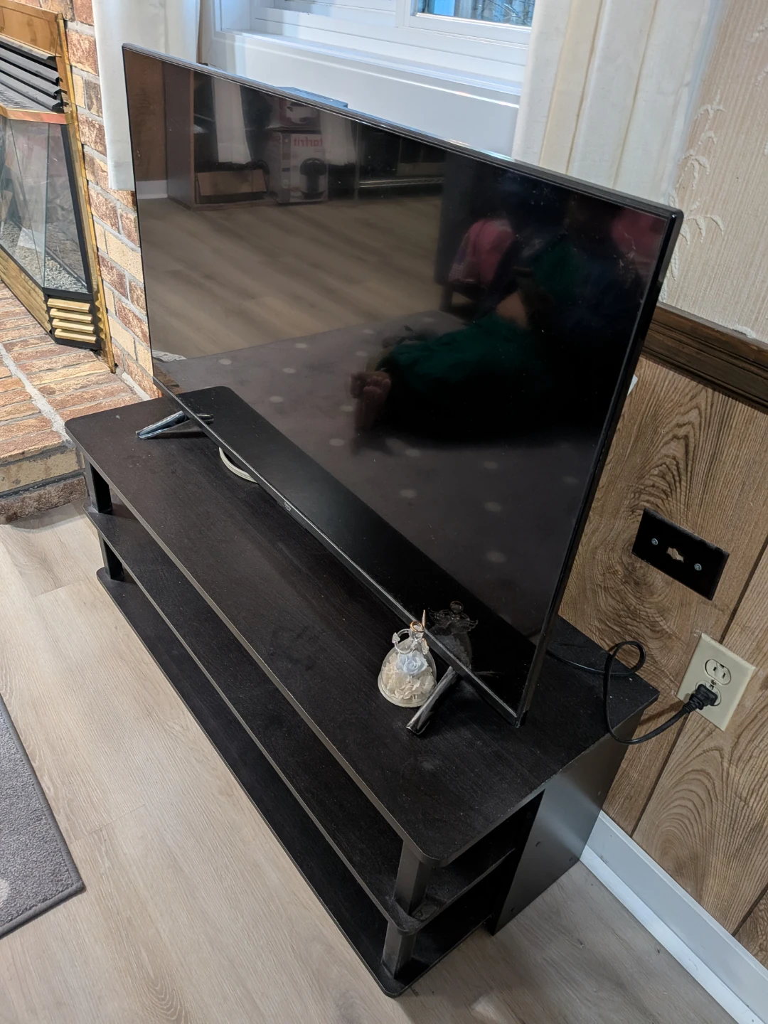 Amazon 42 inch Fire TV with Black TV stand