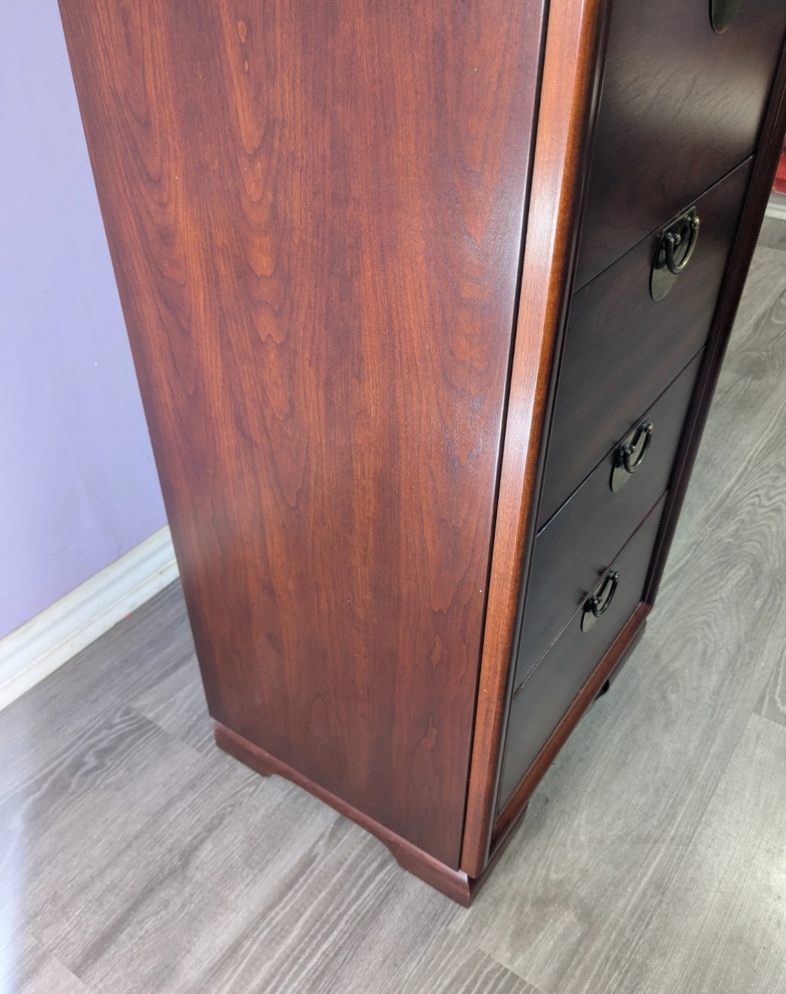 ✨ Vintage Kroehler Cherry Lingerie Chest / Tallboy Dresser - photo 4