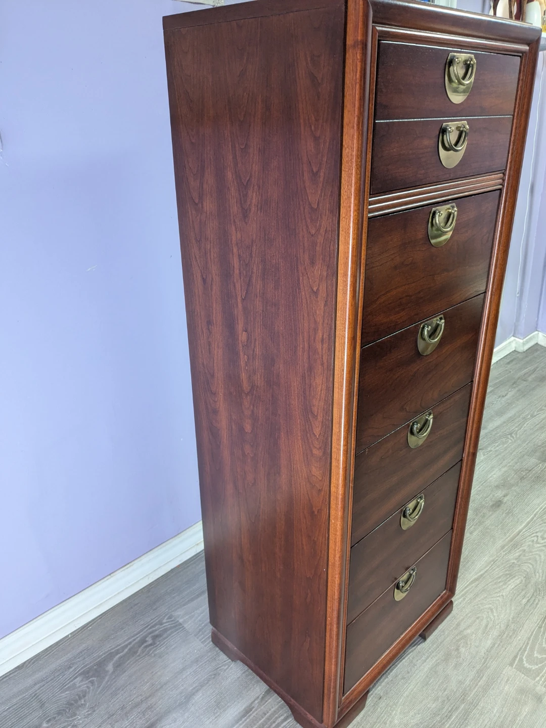 ✨ Vintage Kroehler Cherry Lingerie Chest / Tallboy Dresser - photo 5