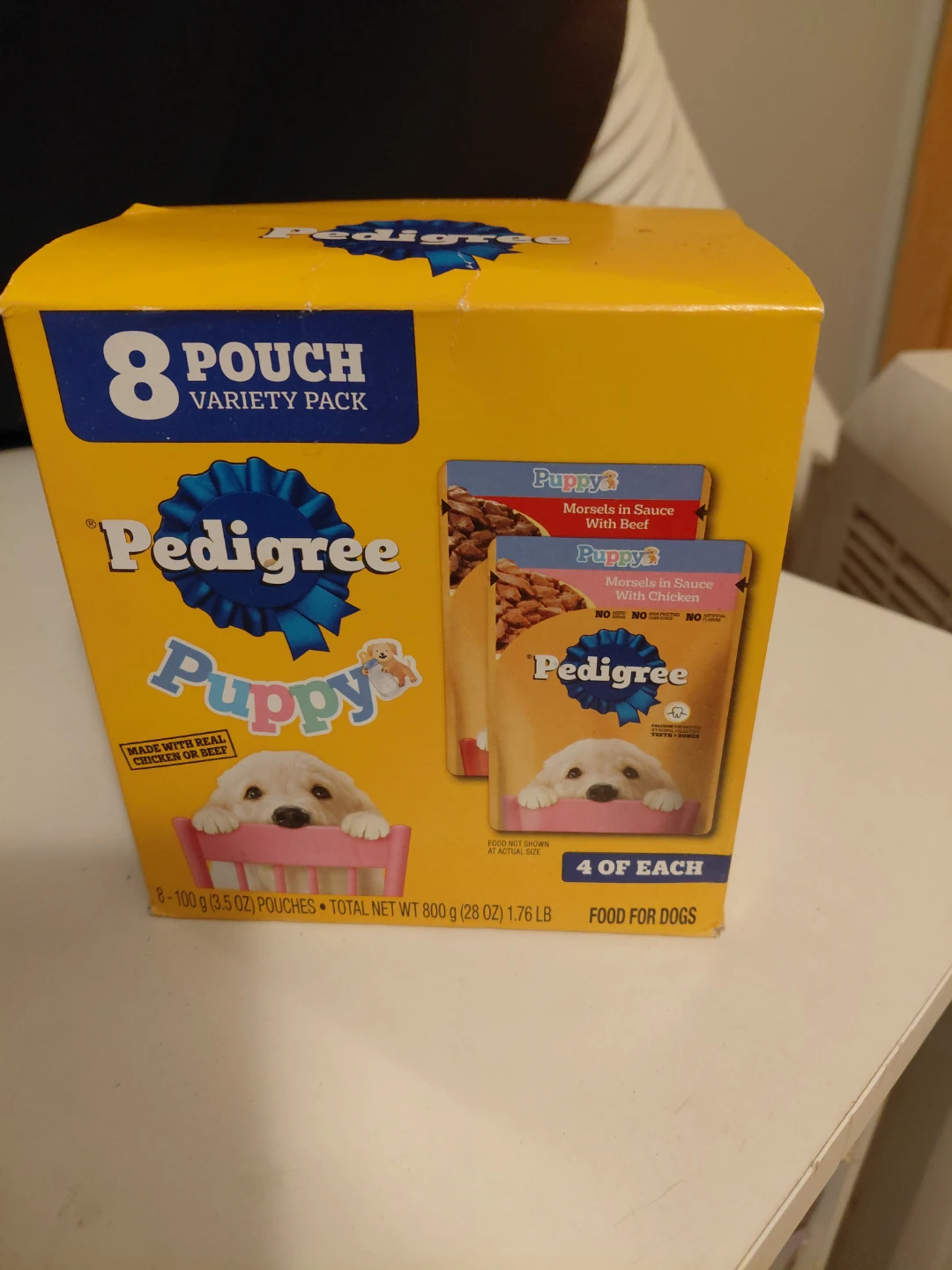 Pedigree Puppy Variety Pack Dog Food (8 Pouches)