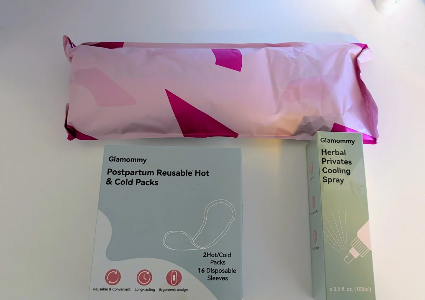 Brand New Postpartum Recovery Items Hot & Cold Packs and Spray