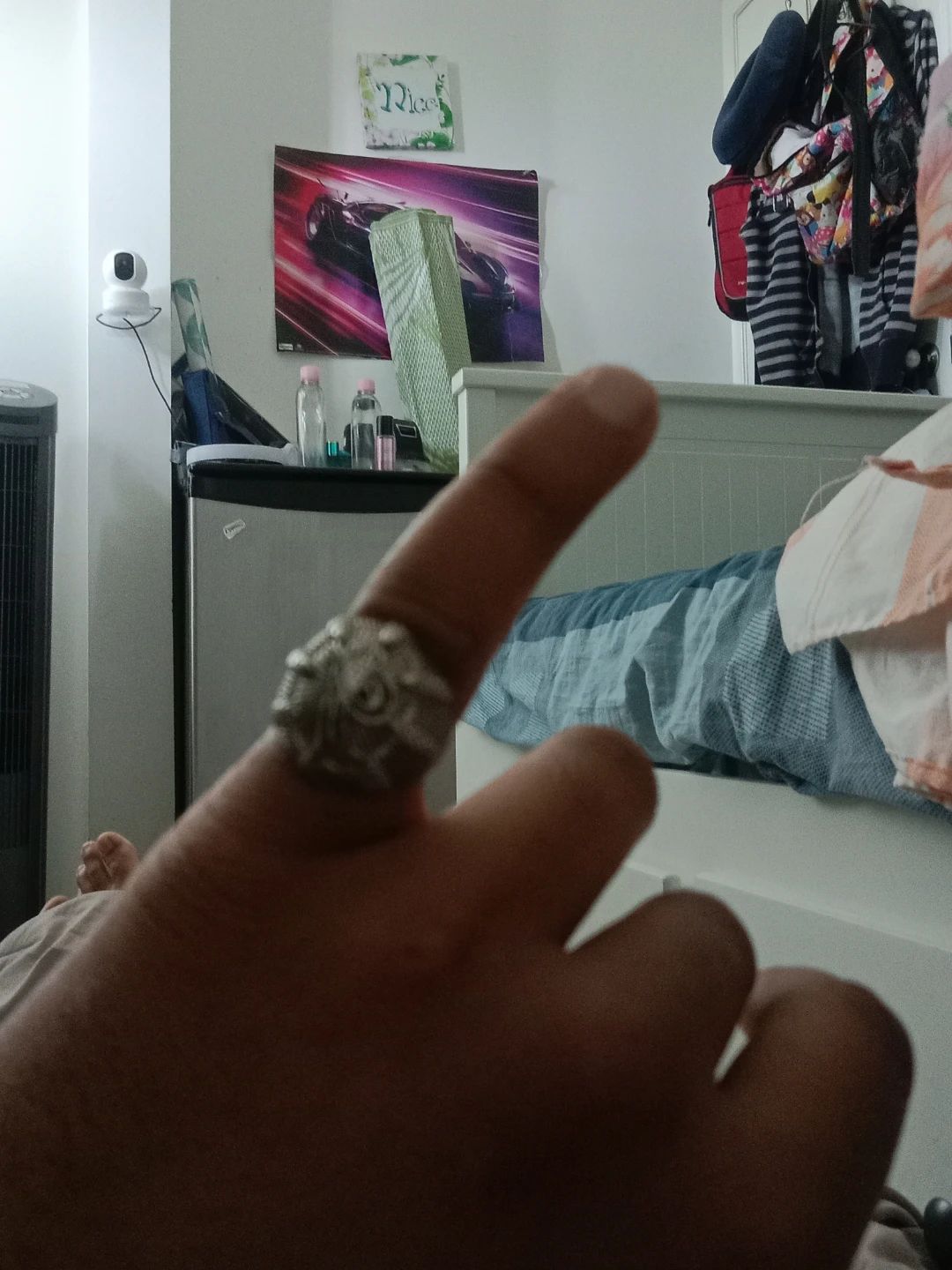 Silver Lion Head Ring