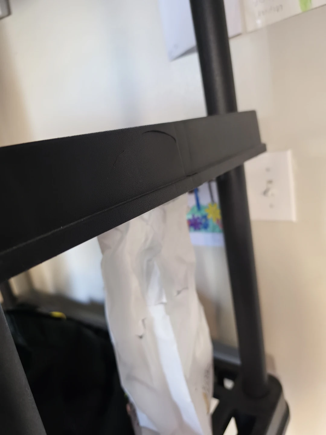 2 Black Plastic Shelving Unit Organizer $40 for both - photo 2