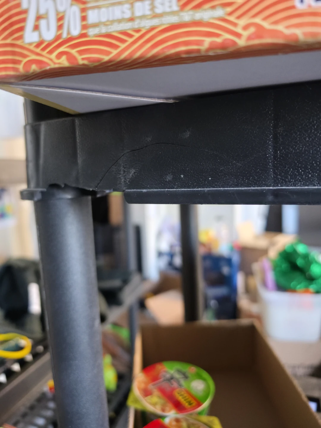 2 Black Plastic Shelving Unit Organizer $40 for both - photo 3