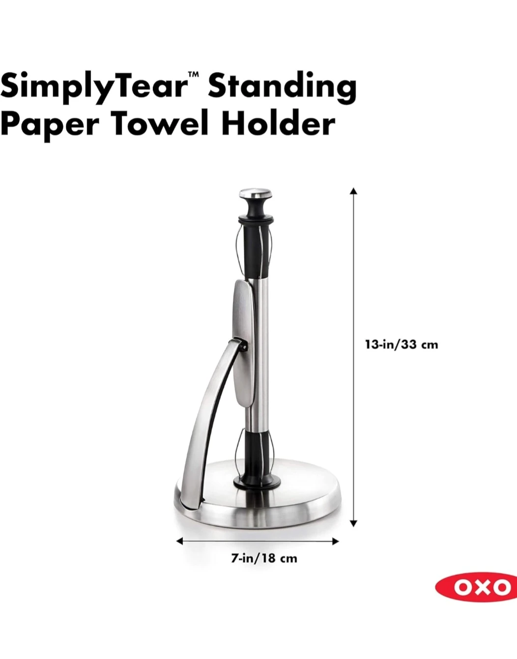OXO Simply Tear Standing Paper Towel Holder - photo 2