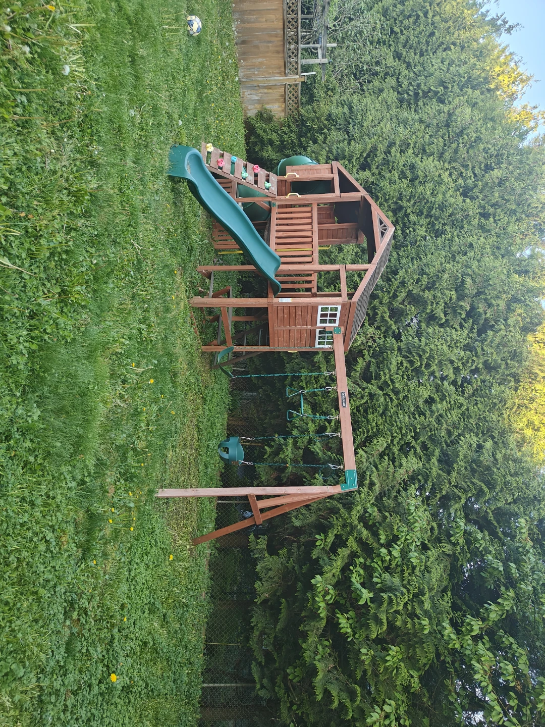 KidKraft Wooden Playset with Slide and Swings