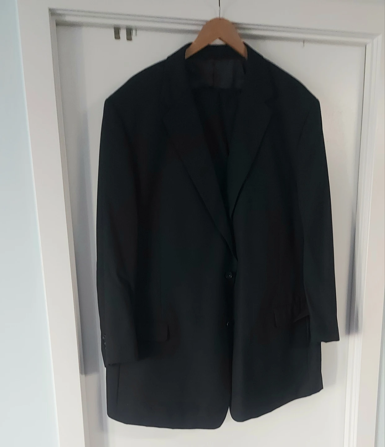 Britches Black Pinstripe Suit XXXL