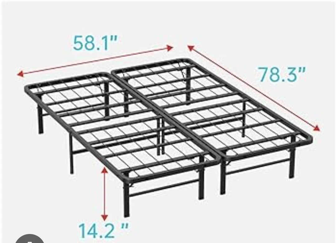 Black Metal Bed Frame - photo 2