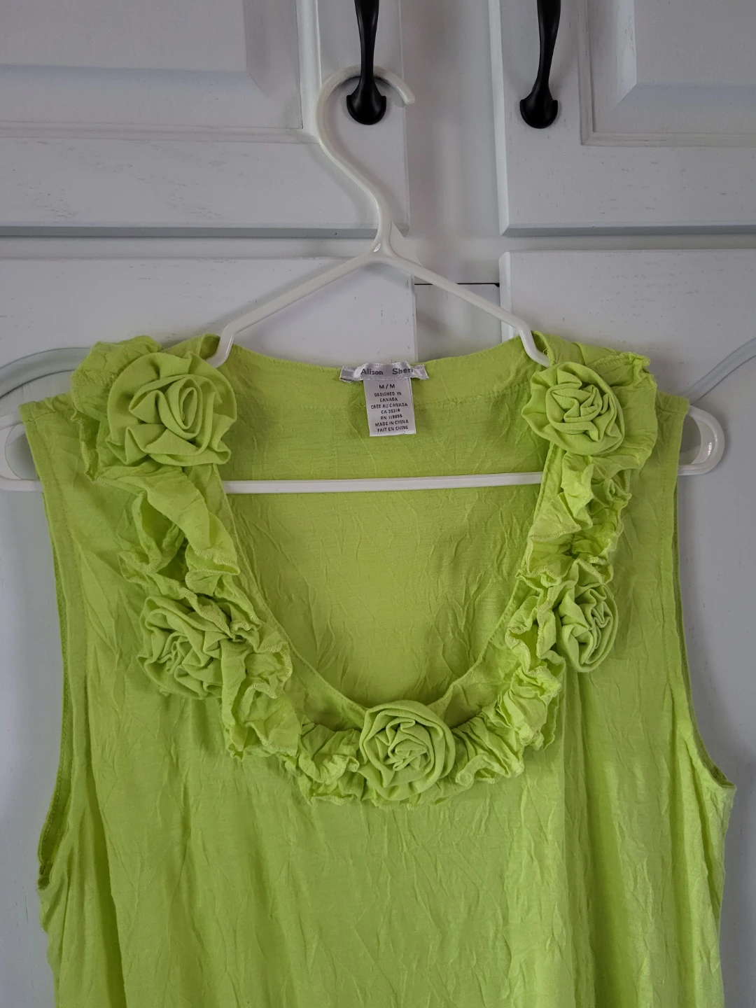 Women's Sleeveless Dress - Lime Green - photo 2